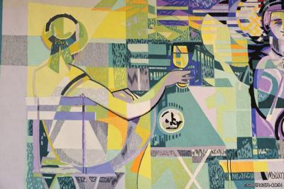 Zoom sur un détail de la tapisserie - Agrandir l'image 2 sur 4, fenêtre modale