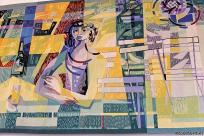 Zoom sur un des personnages de la tapisserie - Agrandir l'image, fenêtre modale